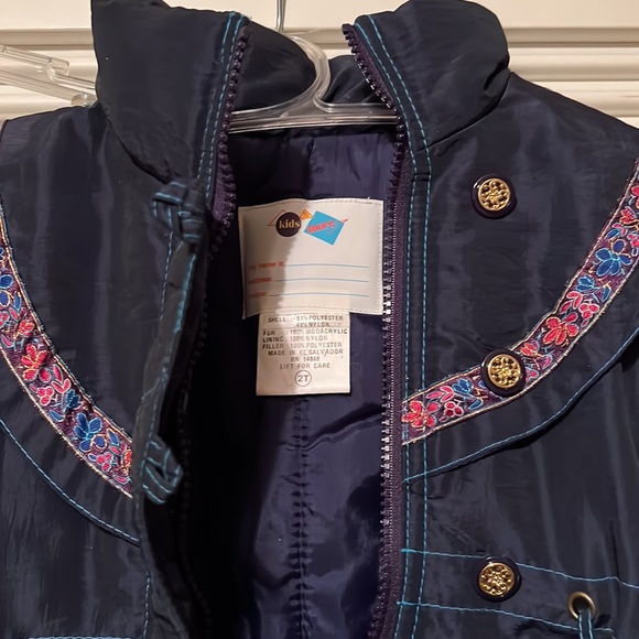 KIDS & MORE. Jacket with Detachable Faux Fur Trimmed Hood - Picture 3 of 7